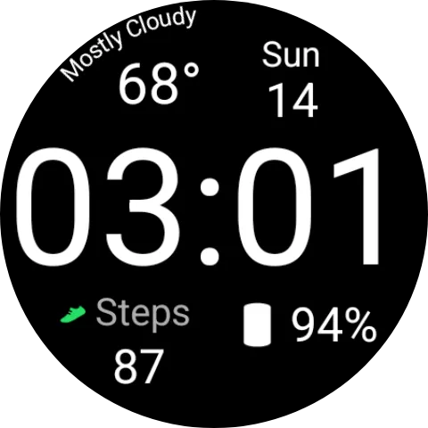 Digi Time Watchface screenshot 4