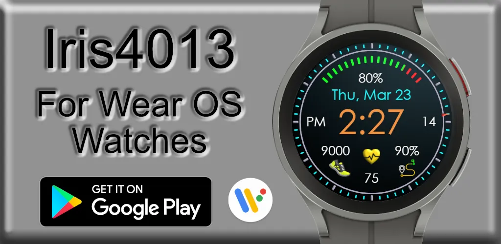 Iris4013 Digital Watch Face screenshot 1