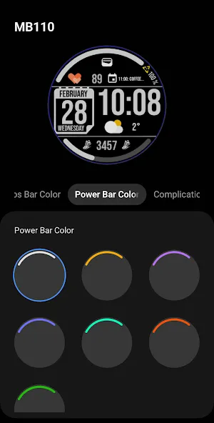 Digital Watch Face MB110 screenshot 22