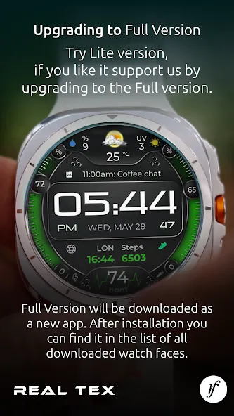 RealTex Premium Watch Face screenshot 6