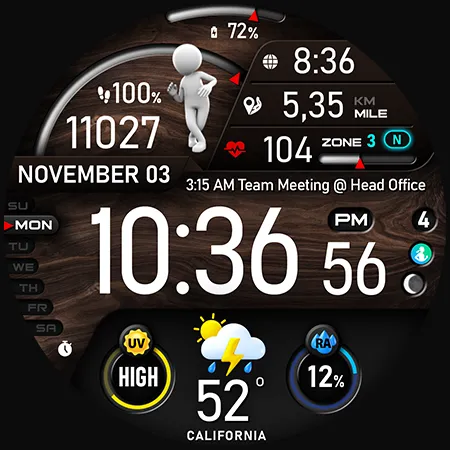 PER23 Platinum Watch Face screenshot 45