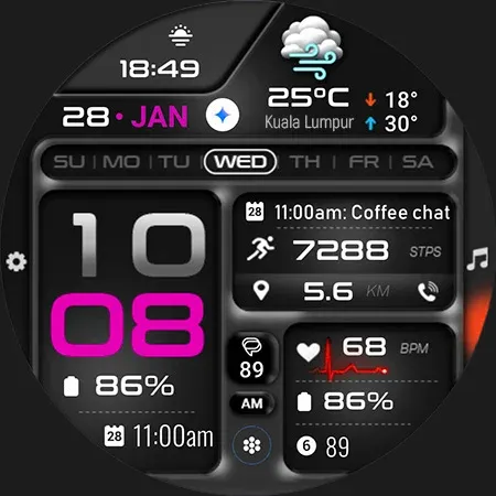 ML2U 380 Tactical Watch Face screenshot 29