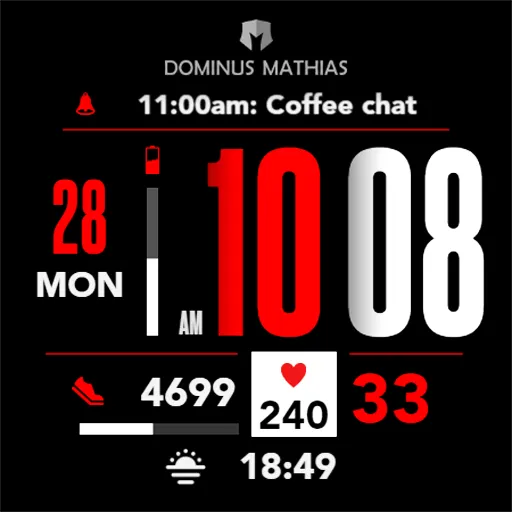 DM145 Big & Bold Watch Face screenshot 3
