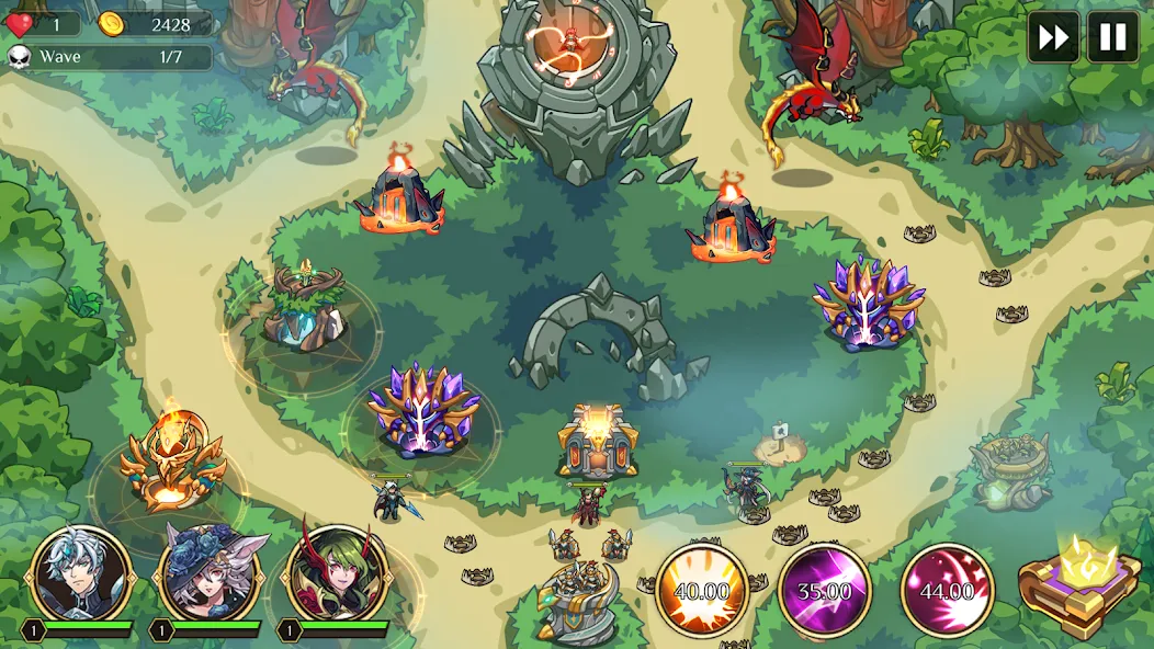 Kingdom War: 타워 디펜스 TD screenshot 6