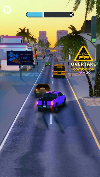 Overtake Rush 3D:赛车和赛车 游戏 screenshot 6
