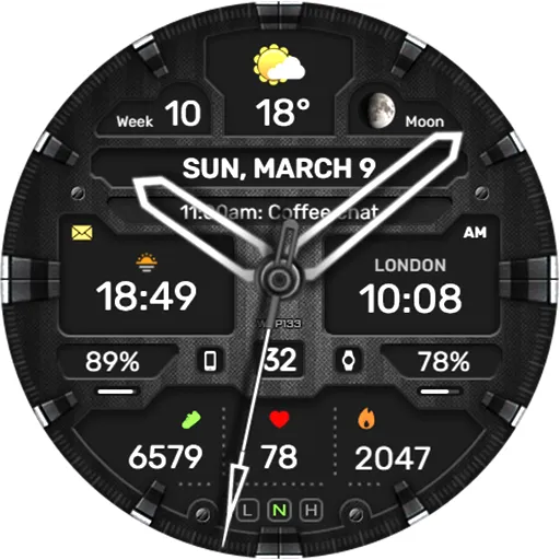 WFP 133 Brutal watch face screenshot 42