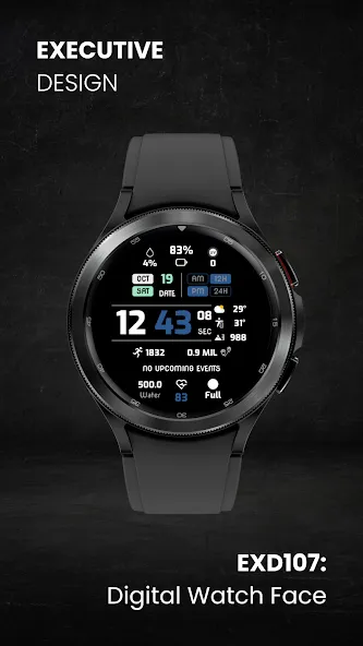 EXD107: Digital Watch Face screenshot 2