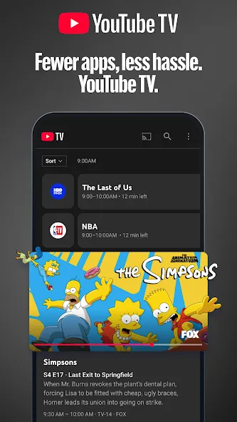 YouTube TV: Live TV & more screenshot 1