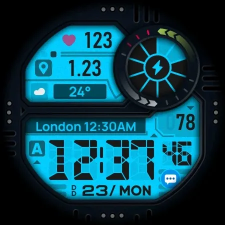 SH050 Watch Face, WearOS watch screenshot 11