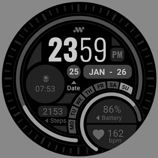 Digital Sport Watch face screenshot 15