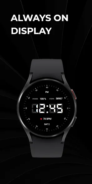 Minimal 70 Digital Watch Face screenshot 3