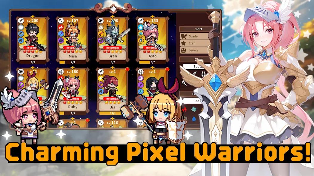 Pixel Heroes Idle screenshot 1