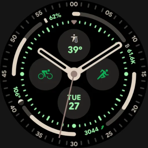Pixel 3's Arcs Field Watchface screenshot 11