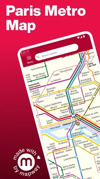 Paris Metro - Map and Routes screenshot 1