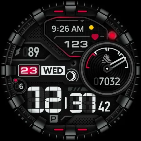 SH026 Watch Face, WearOS watch screenshot 9