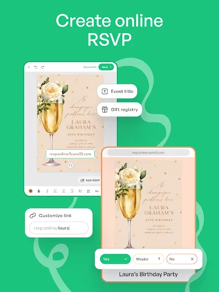 Invitation Maker: Cards & RSVP screenshot 21