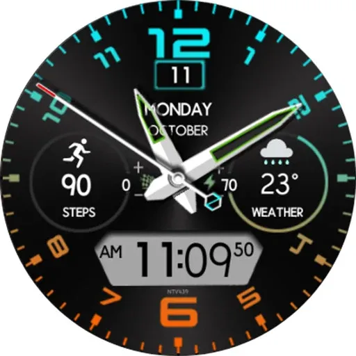 NTV439 - Hybrid watch face screenshot 23