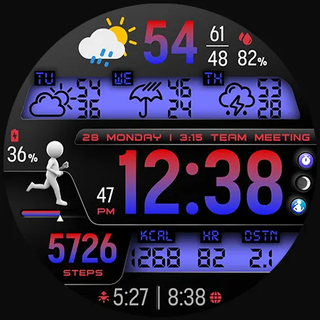 PER36 Digital Watch Face screenshot 42