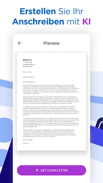 AI Lebenslauf-Ersteller CV PDF screenshot 4