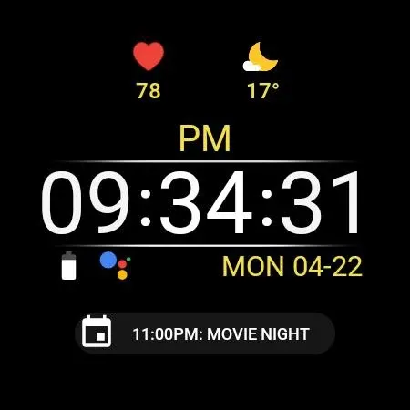 Night ver 05 - watch face screenshot 22