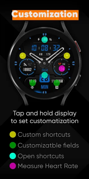 KF160 Watch face screenshot 4