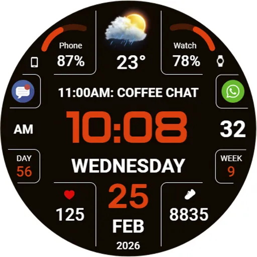 WFP 346 Digital watch face screenshot 43