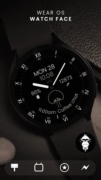 Minimal Black v31 Watch Face screenshot 5
