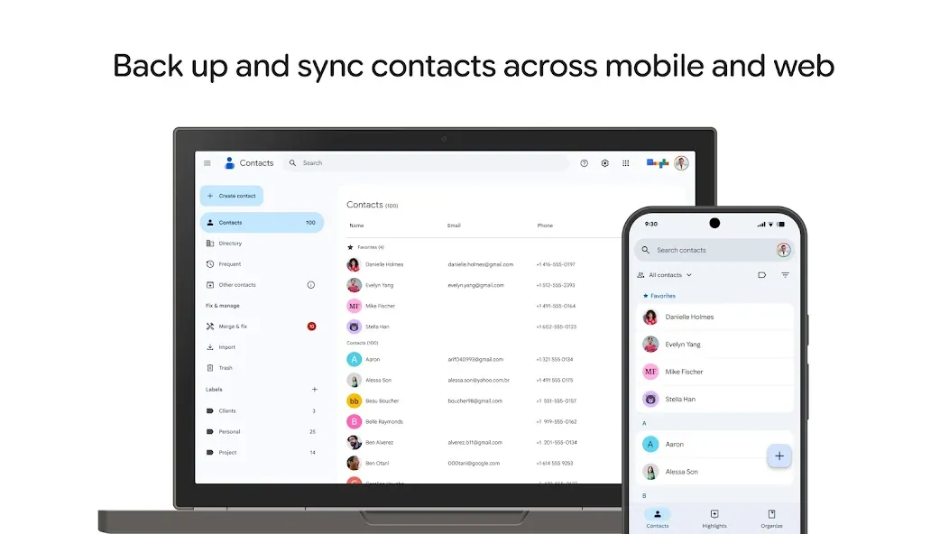 Contacts screenshot 1