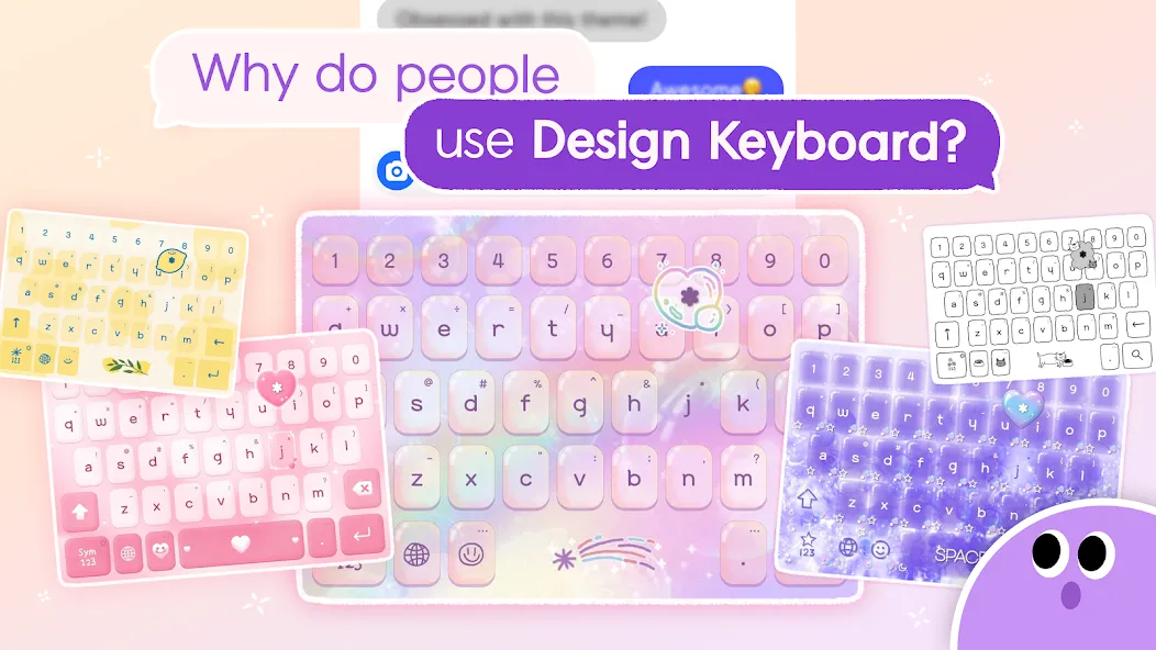Design Keyboard - Fonts, Emoji screenshot 1