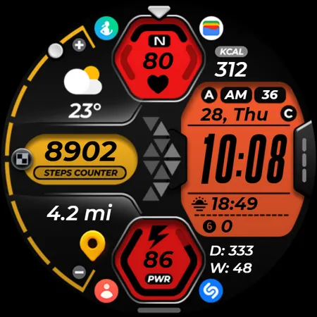Hybrid Watch Face OMG 318 screenshot 29