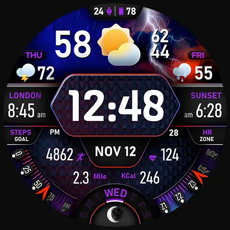 PER017 Digital Watch Face screenshot 45