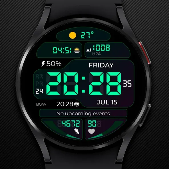 Chester Digilight watch face screenshot 4