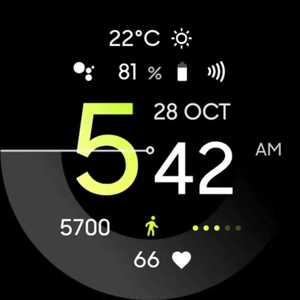 Wave: Wear OS watch face screenshot 9