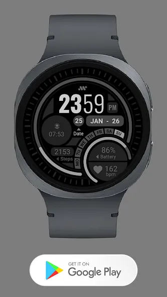 Digital Sport Watch face screenshot 6