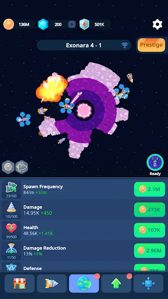 Planet Miner: Idle Action Game screenshot 3