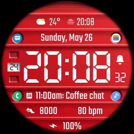 DADAM75: Digital Watch Face screenshot 19