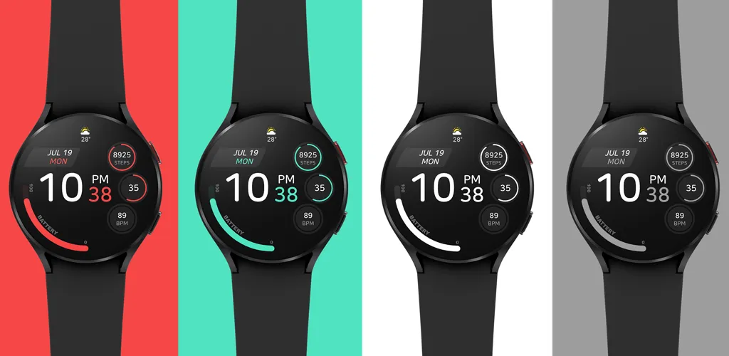 JJ-Digital006M Watch Face screenshot 4