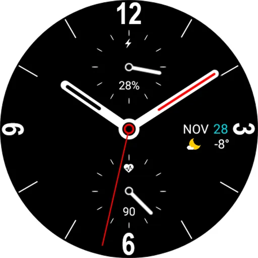 Minimal DERSON Watch face screenshot 7