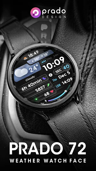 PRADO 72 Weather Watch Face screenshot 2