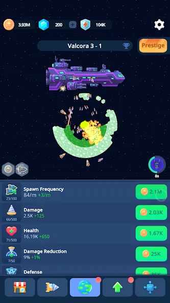 Planet Miner: Idle Action Game screenshot 2