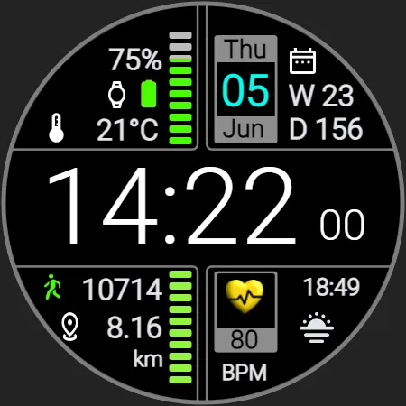 Iris508 Digital Watch Face screenshot 24