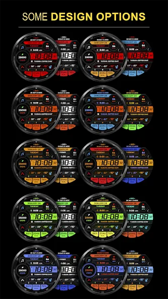 WFP 299 Digital watch face screenshot 2