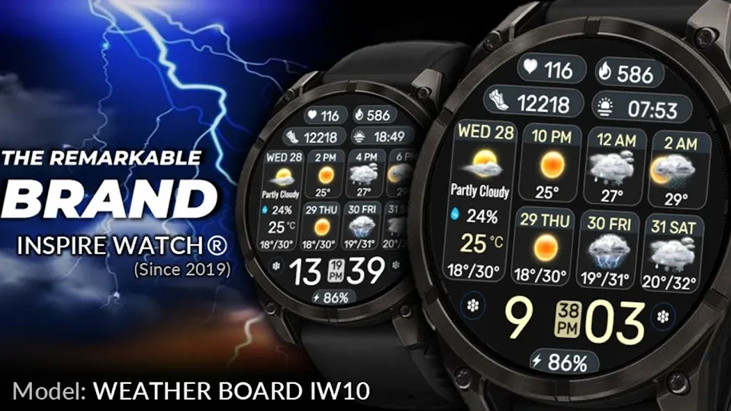 Weather Board 2 Black IW10 screenshot 15