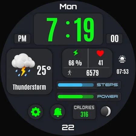 Bella Digital Watch Face screenshot 40