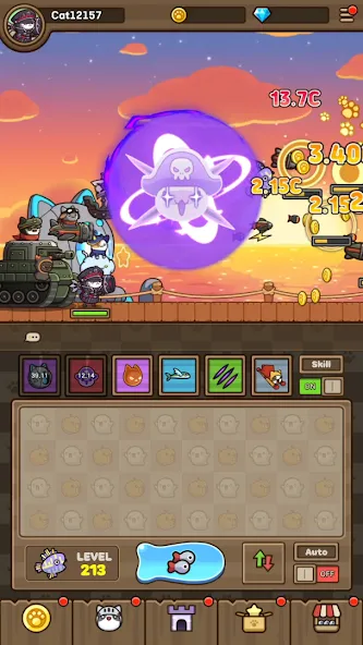 Cat Hero : Idle RPG screenshot 3