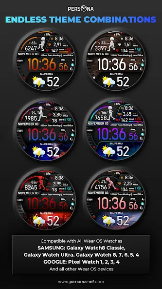 PER23 Platinum Watch Face screenshot 38