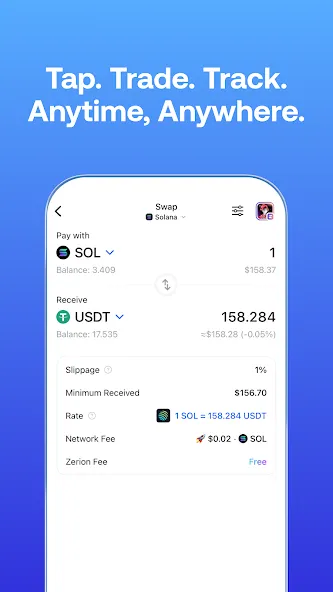 Zerion:DeFi 钱包和加密货币投资组合 screenshot 2