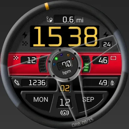 ORB-08 - The Driver WatchFace screenshot 9