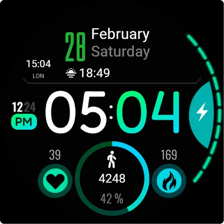 WearOs Amoled Watch Face TMZ screenshot 22