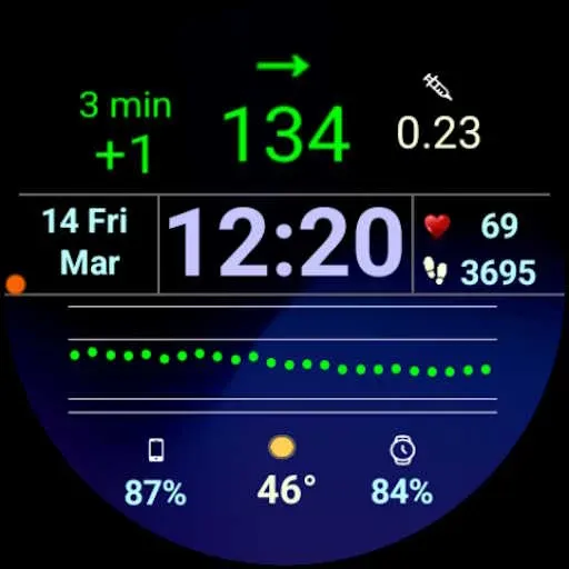DMM14 Diabetic Watch Face screenshot 31